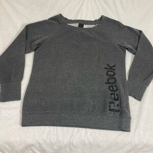 Reebok Grey Crew Cut Pull Over Sweater Large